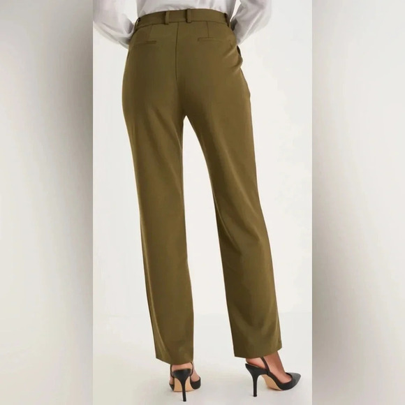 NEW w/tags (NWT) Lulu’s Ideal Aura Olive Green High Rise Slim Leg Trouser Pants - Picture 2 of 6